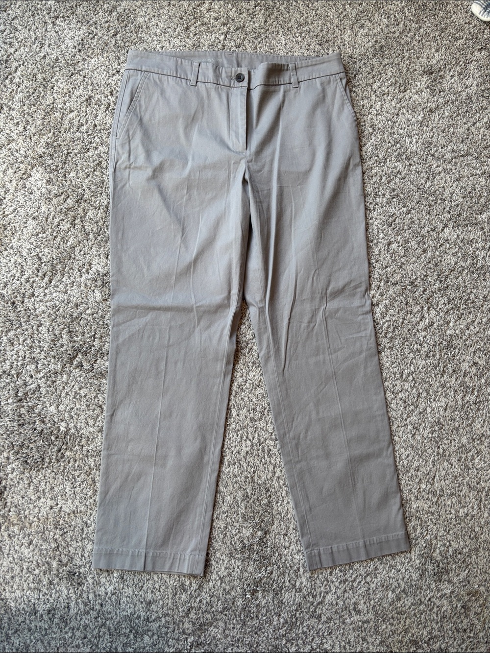 Talbots Light Gray Women's Chino Pants